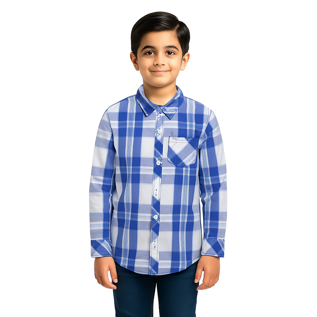 Boys Full sleeve Check Shirt