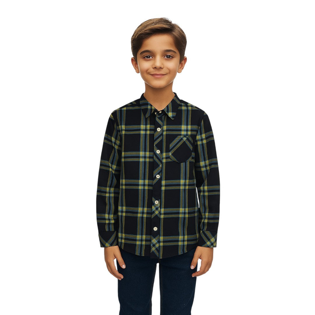 Boys Full Sleeve Check Shirt