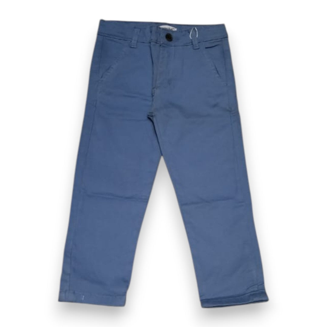 Boys Light Blue Cotton Pant