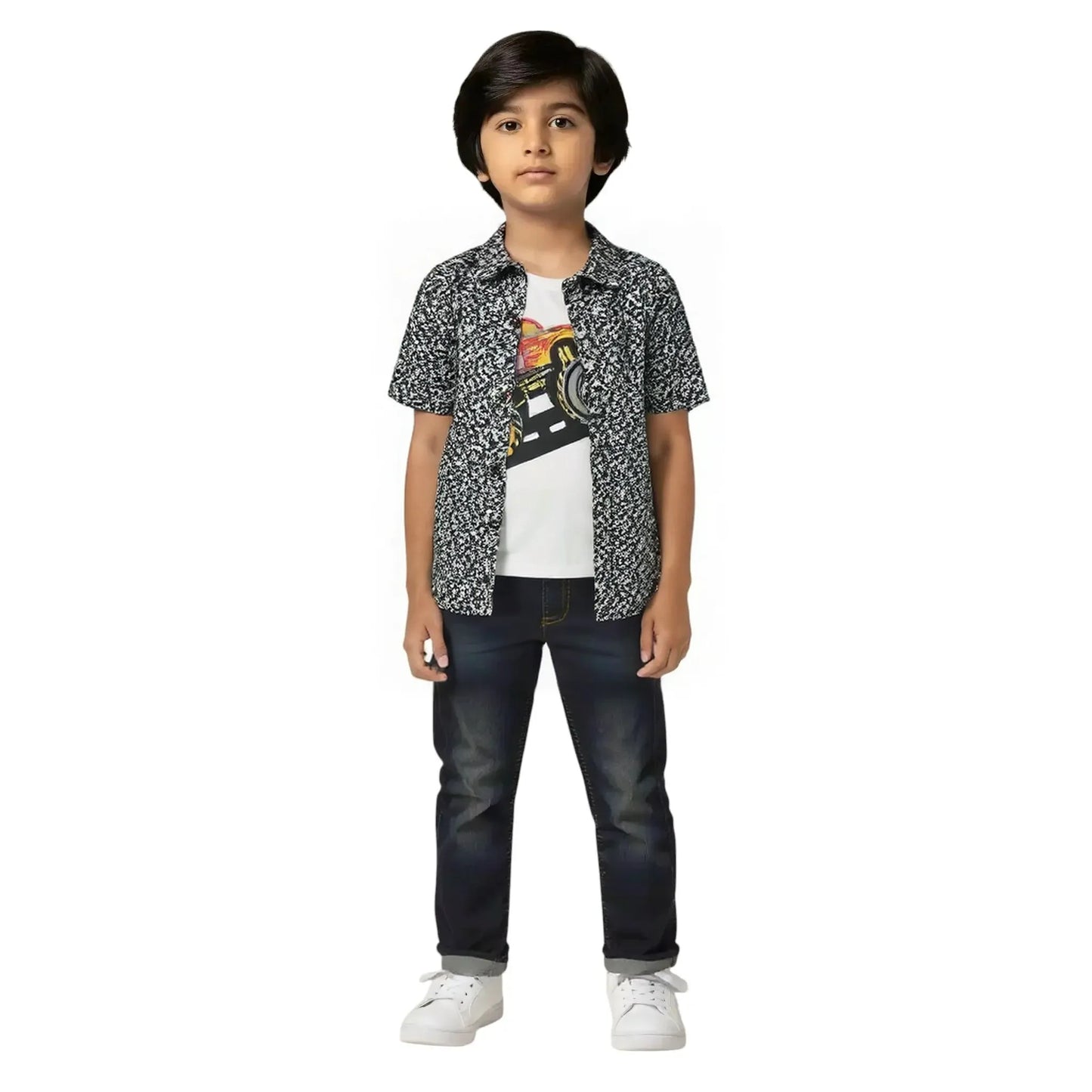 Boys Half Sleeve Double Shirt