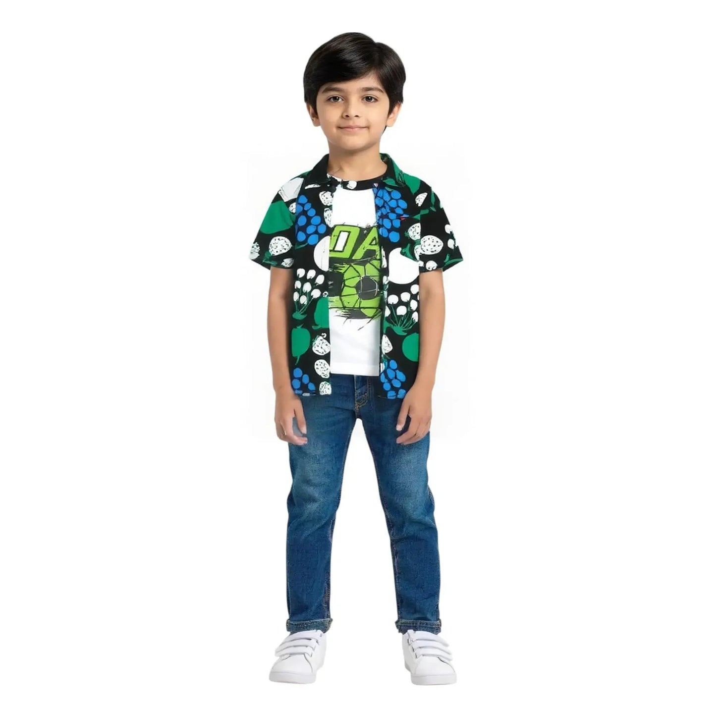 Boys Half Sleeve Double Shirt