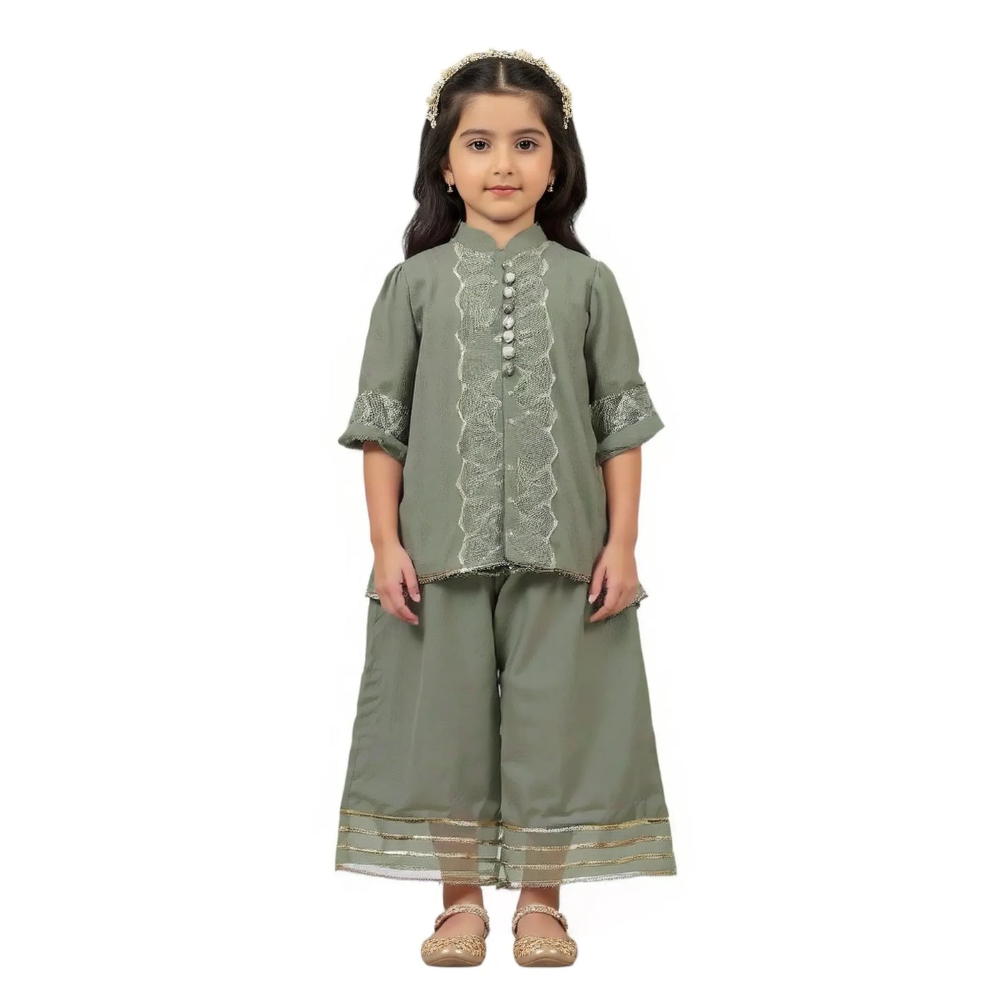 Boys Olive Green 2pc Suit