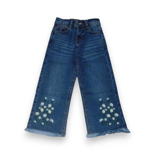Girls Embroidered Denim Pant