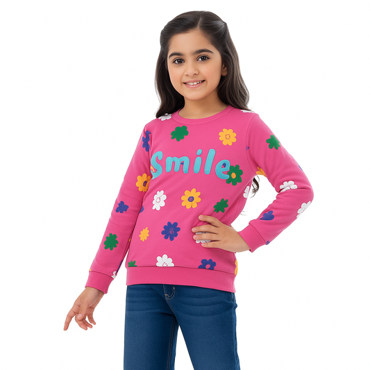 Girls Smile Sweatshirt