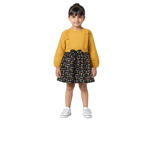 Girls Mustard Frock