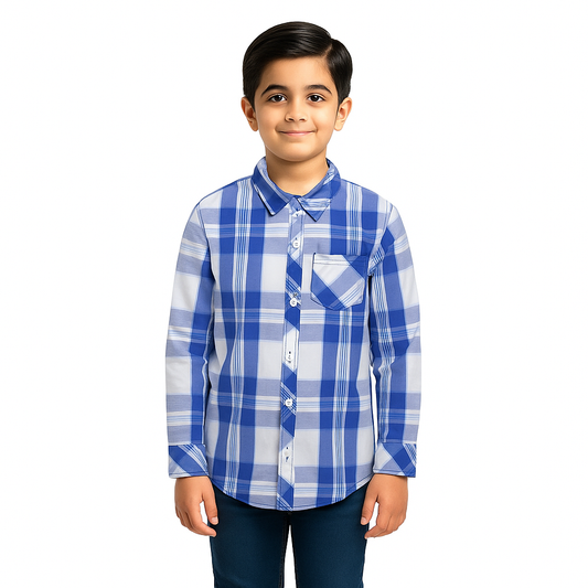 Boys Full sleeve Check Shirt