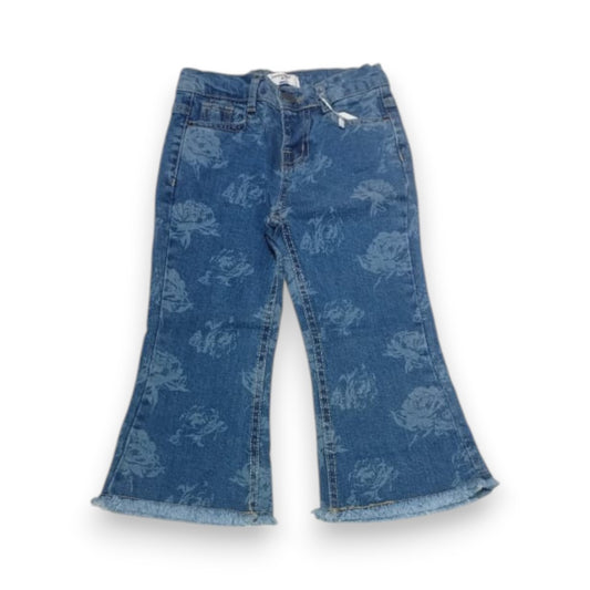 Girls Dark Blue Denim Pant