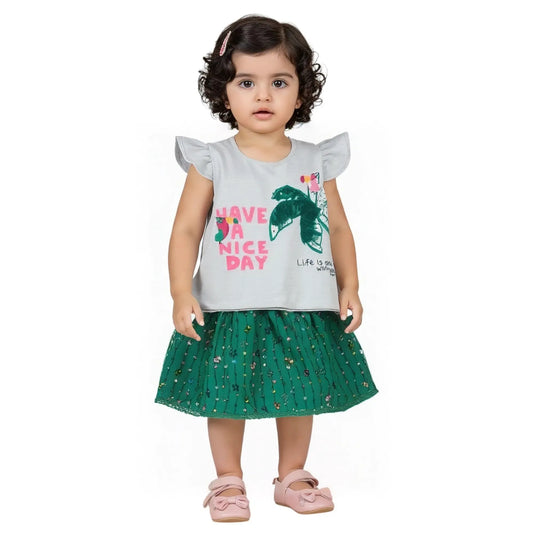 Girls Have A Nice Day Shirt And Skirt