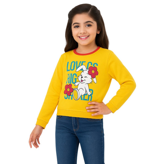 Girls Yellow Sweatshirt