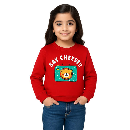 Girls Say Cheese  Sweatshirt