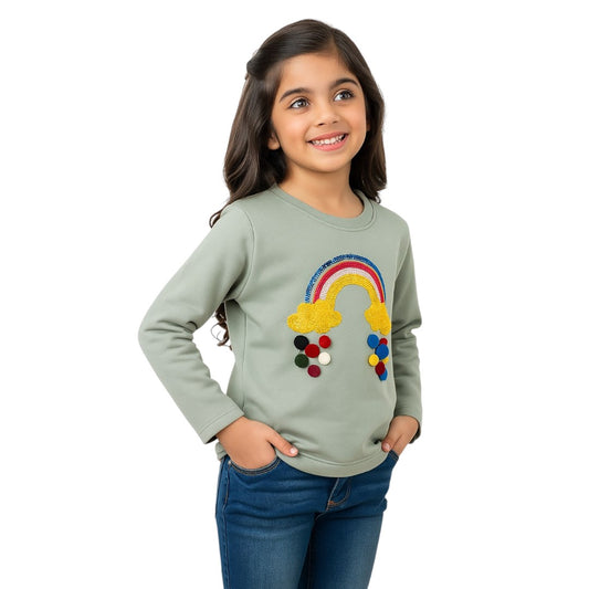Girls Rainbow Sweatshirt