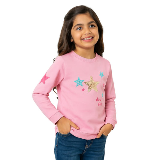 Girls Star Sweatshirt